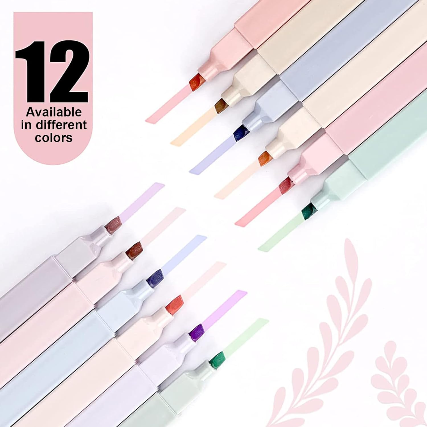 12 Vibrant Bible Highlighters,No-Bleed Pastel Shades for Gentle Scripture Marking. Perfect Highlighter Set for Study, Journaling, or Gifting&mdash;Faith-Friendly & Cute! image number 5