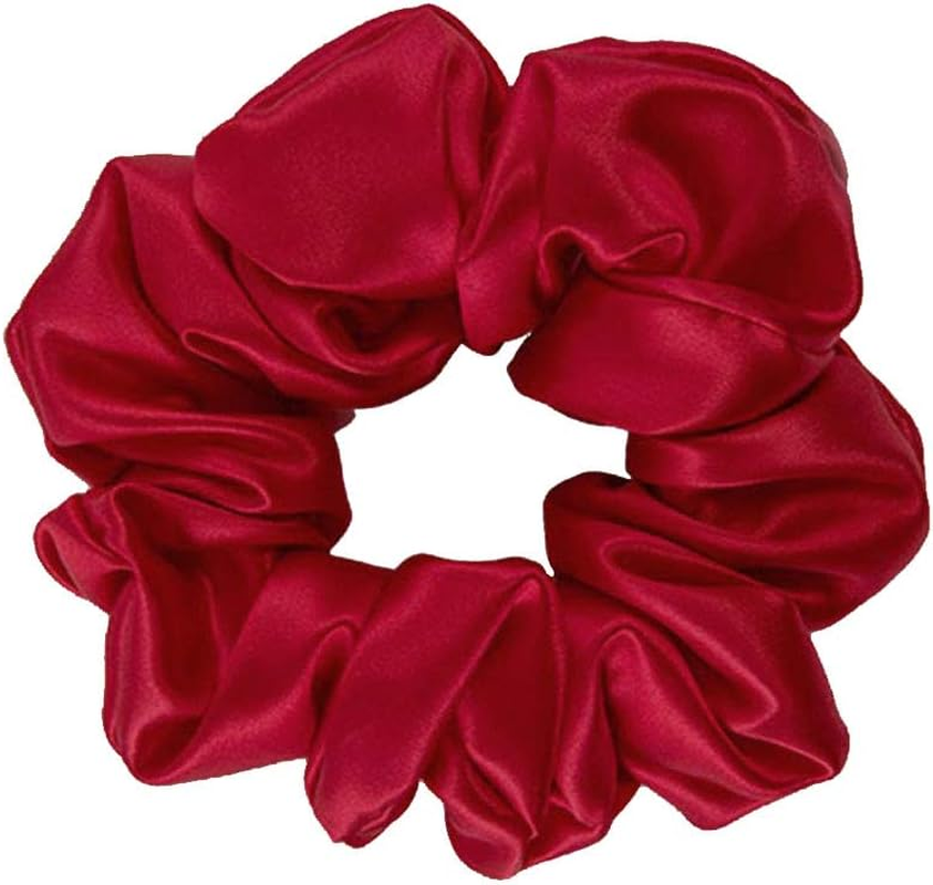 THXSILK Hair Silk Scrunchies Elastic Hair Bands Scrunchy Hair Ties Ponytail Ropes for Women Hair Accessories &ndash; 10 Colors
