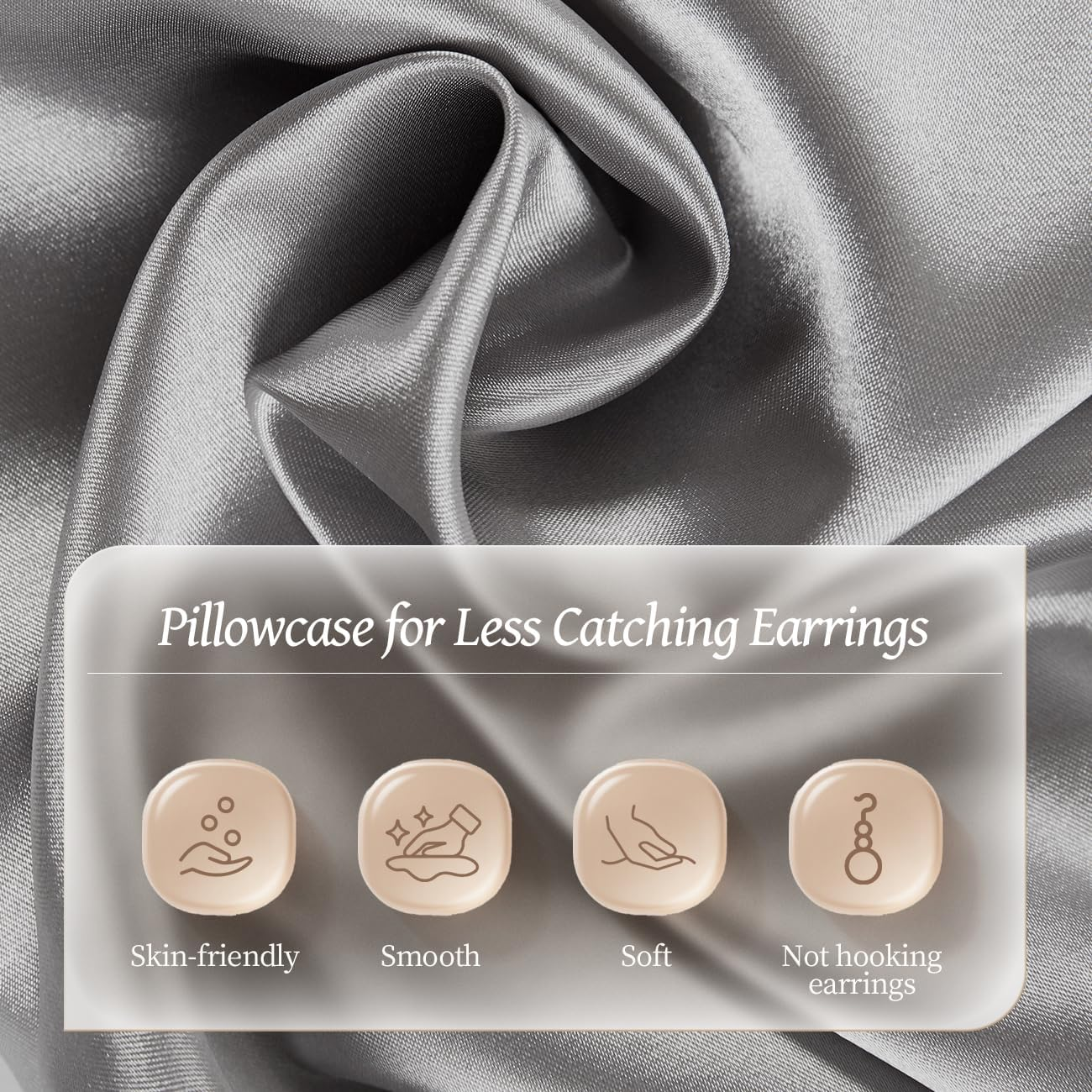 Uslixury Piercing Pillow - Ear Piercing Pillow with Foam Plug, 18X12 Large Donut Plilow with 4.7X3.2 off Center Ear Hole, Adjustable Peircing Plilow for Side Sleeper, Certipur-Us Memory Foam, Grey image number 4