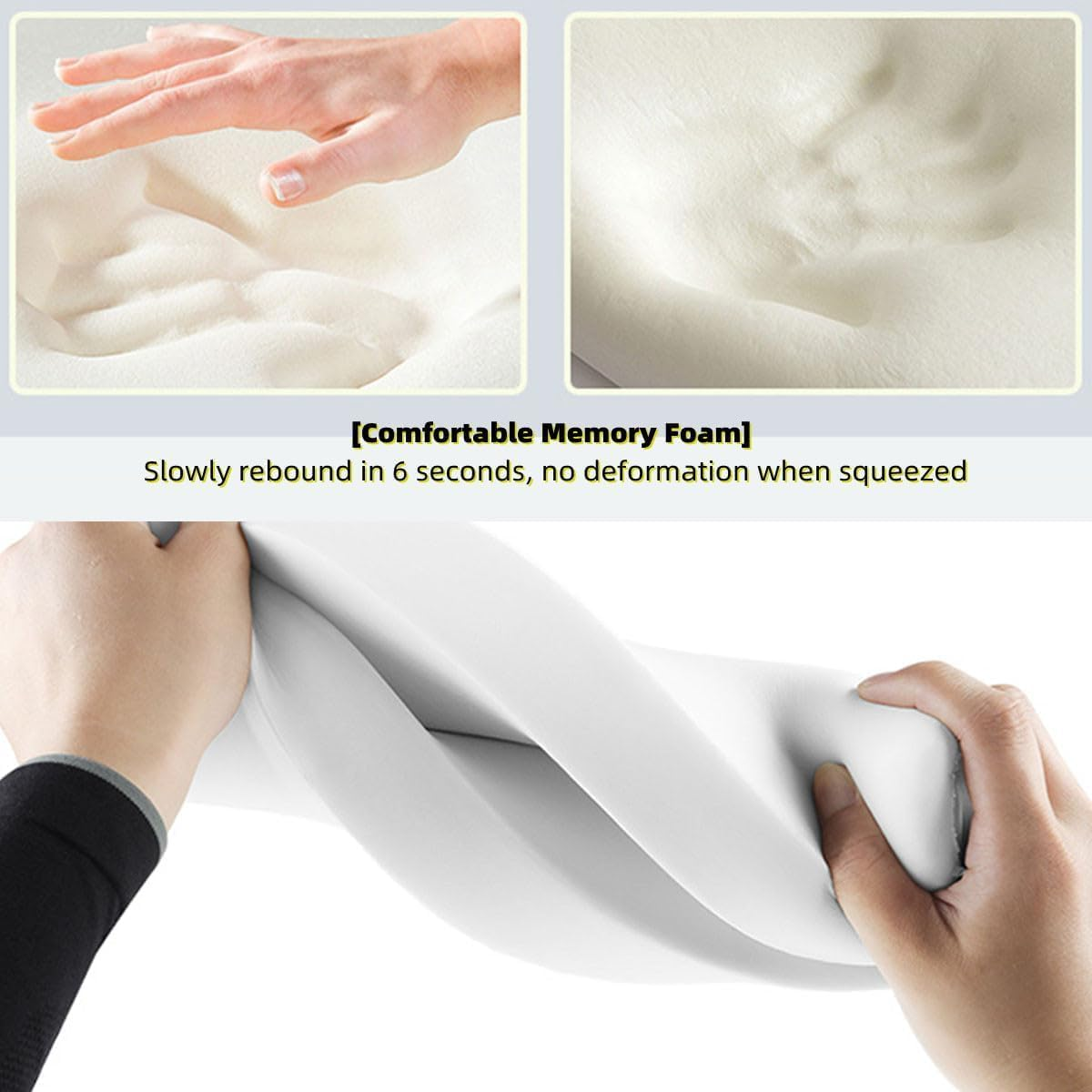 1 Pcs Memory Foam Car Armrest Cushion, Leather Car Armrest Box Pad, New Car Center Console Cushion, with Pocket and Tissue Box for Most Cars Black New Car Center Console Cushion - Burgundy image number 3