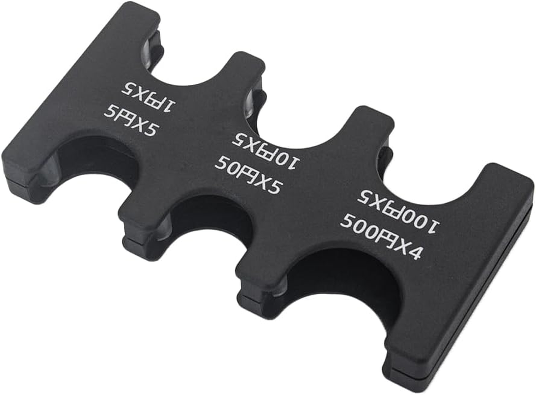 Japanese Yen Coin Holder Coins Trays Boxes Plastic Coin Sorter Organizer and Dispenser with 6 Slots JPY Portable Storage Hard Case Organiser for Travel Car Coins Storage ﻿