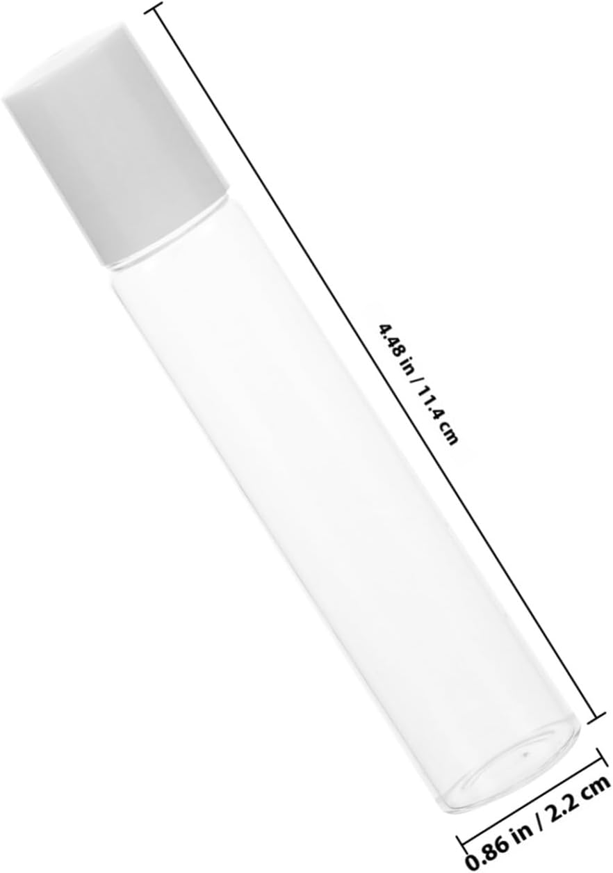 FOMIYES 5Pcs 20Ml Essential Oil Roller Bottles Glass Empty Roller Bottles Press Lock Cap for Aromatherapy and Diy Blending image number 6