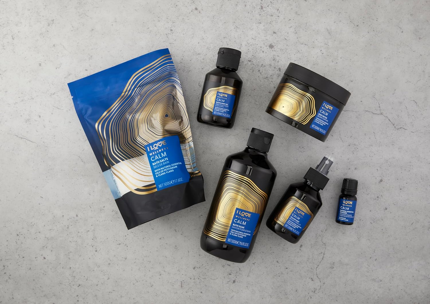 I Love Wellness CALM Bath Soak, with Natural Essential Oils of Petitgrain & Ylang Ylang, Fragranced Bath Soak, Invigorating Aroma, Vegetarian & Vegan-Friendly - 500Ml image number 2