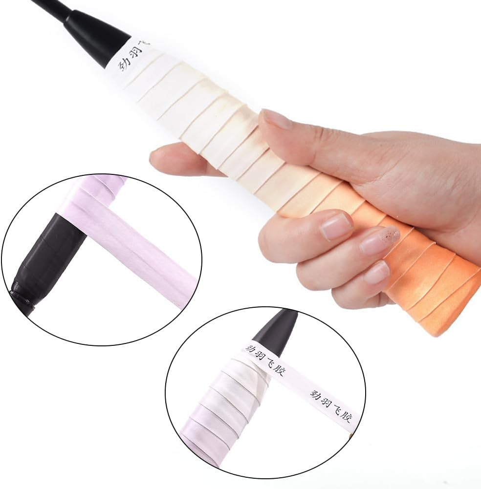 Tennis Overgrip (12 Pcs) - Precut & Dry Feel Tennis Grip Tape - anti Slip High Performance Racket Overgrip for Men & Women - Gradient Color image number 2