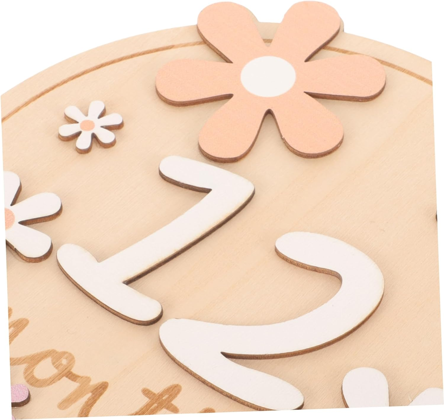 ERINGOGO Wooden Newborn Milestone Cards Photography Props for Announcements Monthly Growth Signs for Showers and Parents image number 3