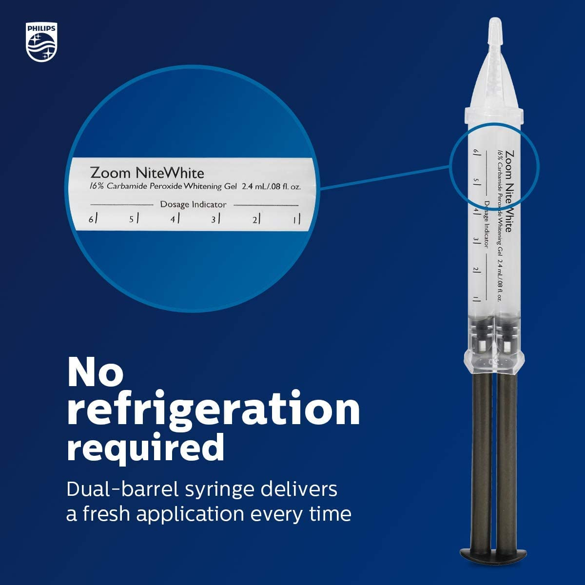 Zoom Nite White 16% Carbamide Peroxide Teeth Whitening Gel Mini Kit | 3 X 2.4Gram Syringes image number 1