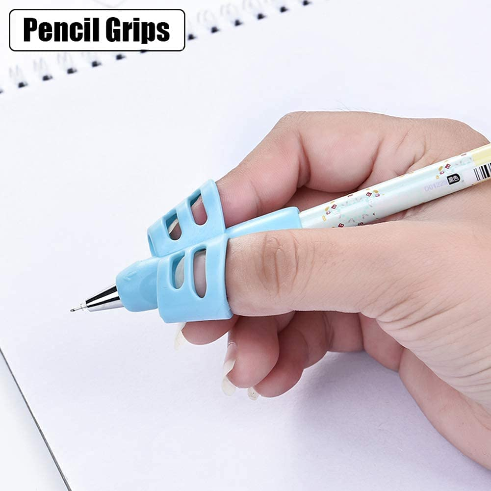 T Tersely 4 Pack for Pencil Grips Kids Handwriting, Ergonomic for Pencil Grips Preschoolers Toddlers Boys Girls, Hollow Ventilation Pen Grip for Lefties or Righties, 4 Colors image number 5
