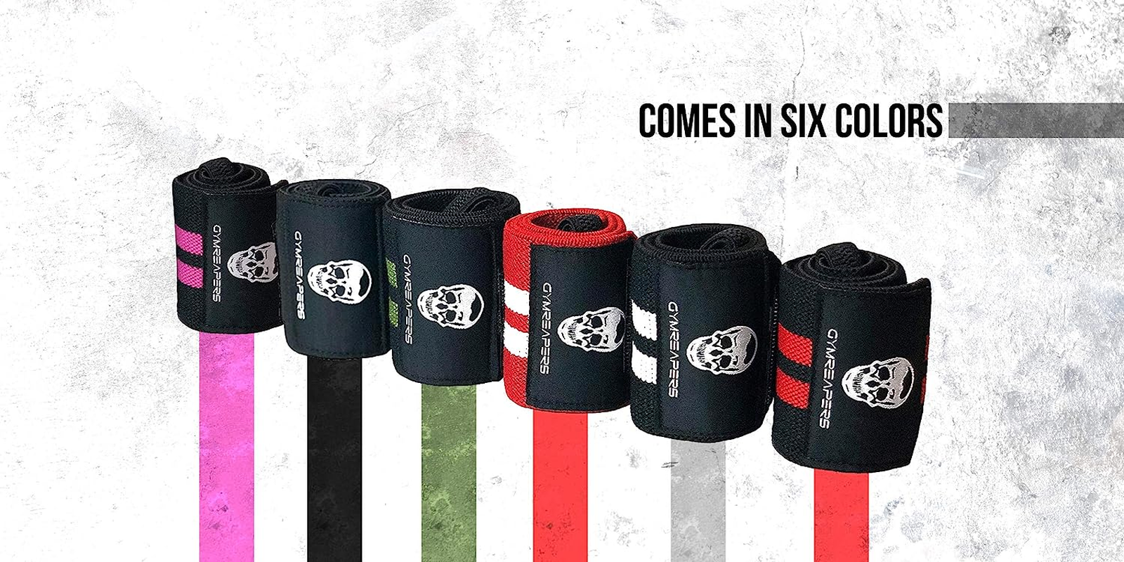 Gymreapers Weightlifting Wrist Wraps (Competition Grade) 18" Professional Quality Wrist Support with Heavy Duty Thumb Loop - Best Wrap for Powerlifting, Strength Training, Bodybuilding image number 5