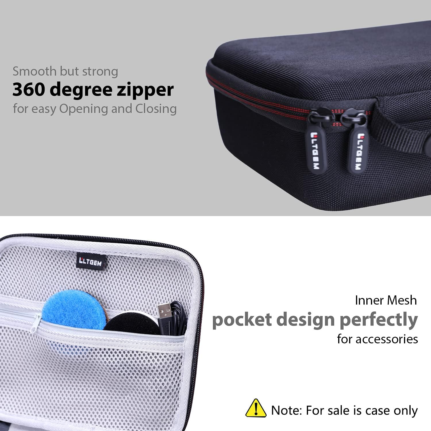 LTGEM EVA Hard Case Compatible with Dremel Versa Cleaning Tool- Grout Brush- Bathroom Shower Scrub- Kitchen & Bathtub Cleaner - Travel - Protective Carrying Storage Bag image number 1