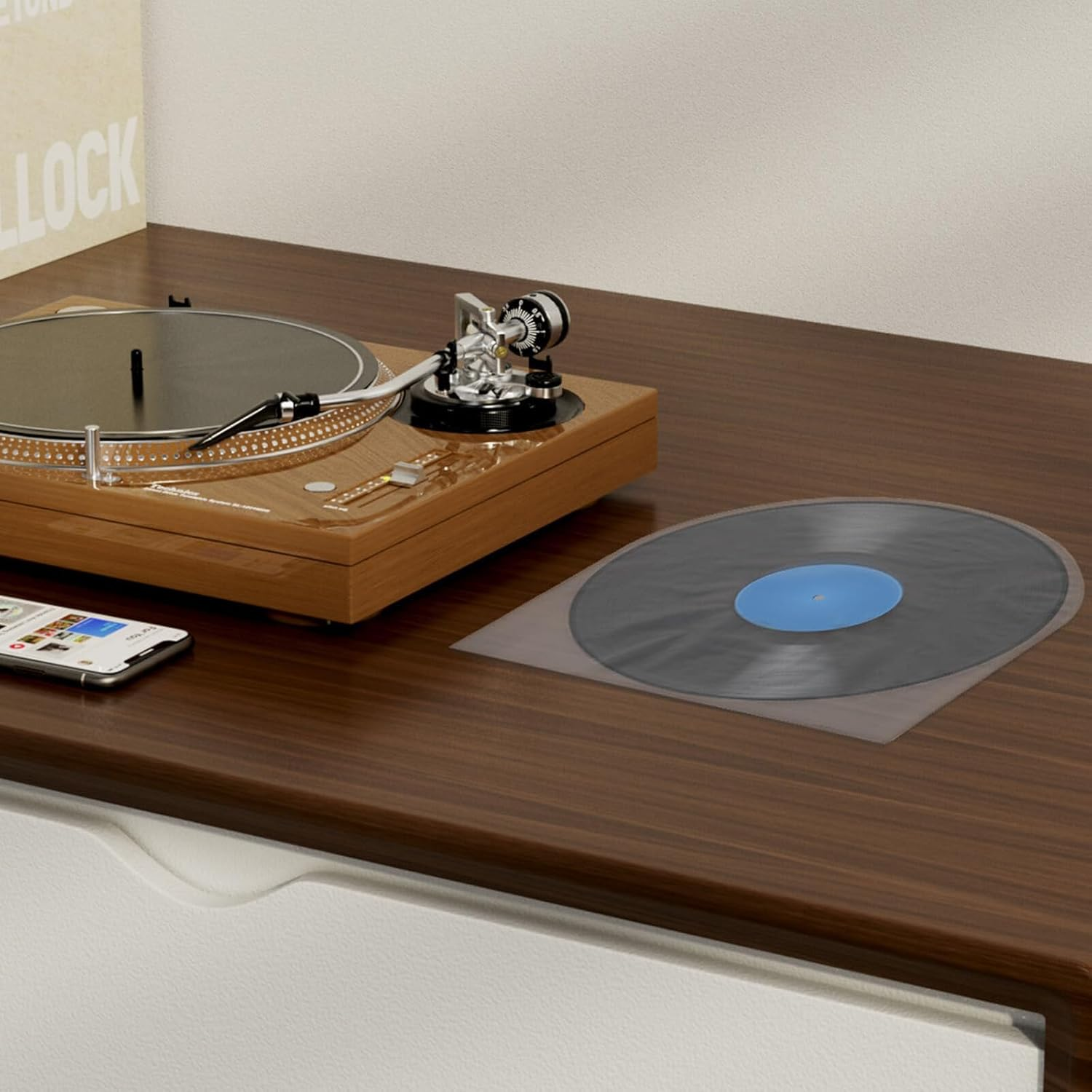 50 Pack Premium Vinyl Record Inner Sleeves,Clear 2-Ply Album Covers with Anti-Static Rice Paper - Master Vinyl Record Sleeves - Acid Free Protective Cover for 12" Records image number 6