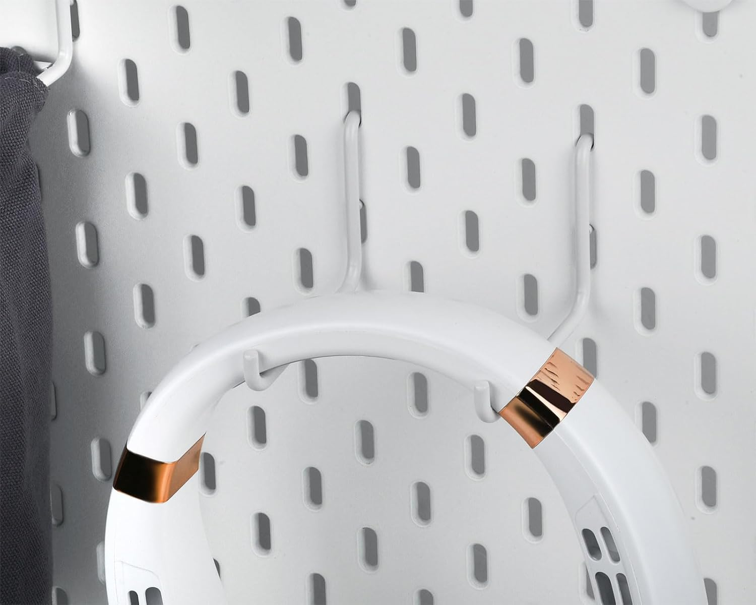Coiyie Pegboard Hooks Compatible with IKEA Skadis - 12 Pack Accessories (6 L Style and 6 J Style), White image number 3