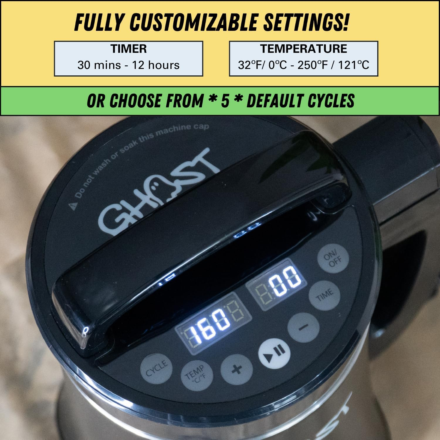 Ghost Infuser - Herbal Botanical Extractor and Oil Infusion Machine - Fully Customizable Settings - Easy to Use to Make Your Own Infused Oil Edibles and Treats image number 3