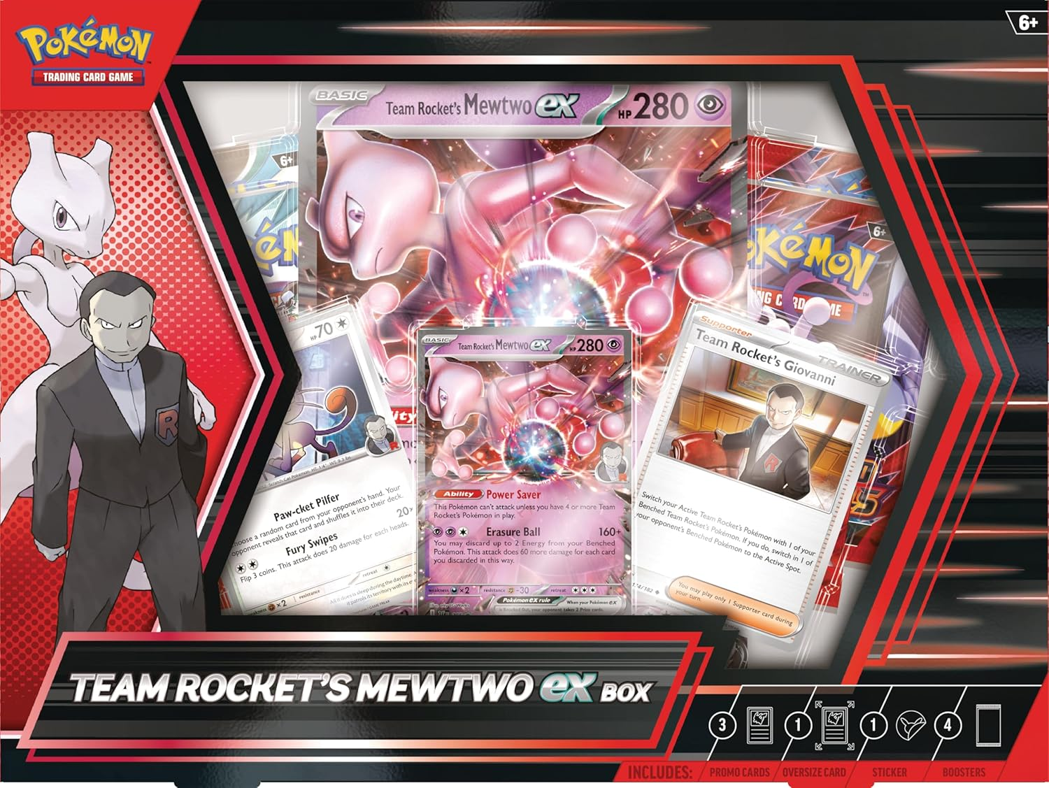 Pokemon TCG Team Rocket'S Mewtwo Ex Box image number 1