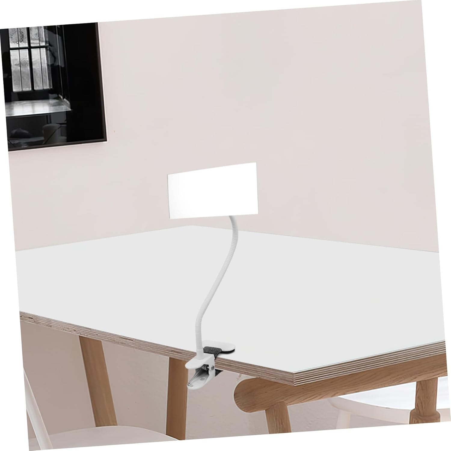 CAXUSD Desktop Cosmetic Mirror with Adjustable Clip Peeping Design for Privacy for Dressing Rooms and Shared Workspaces Flexible Angles for Comfortable Makeup Application image number 6