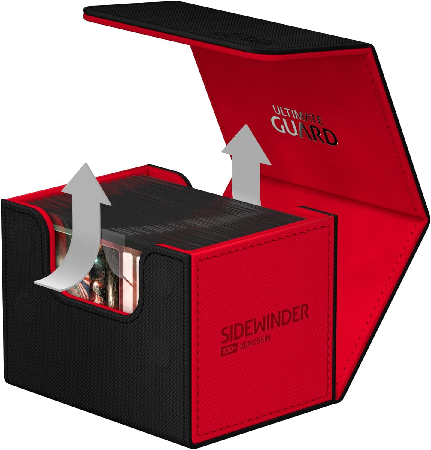 Ultimate Guard 100+ Synergy Sidewinder Deck Box, Black/Red image number 4