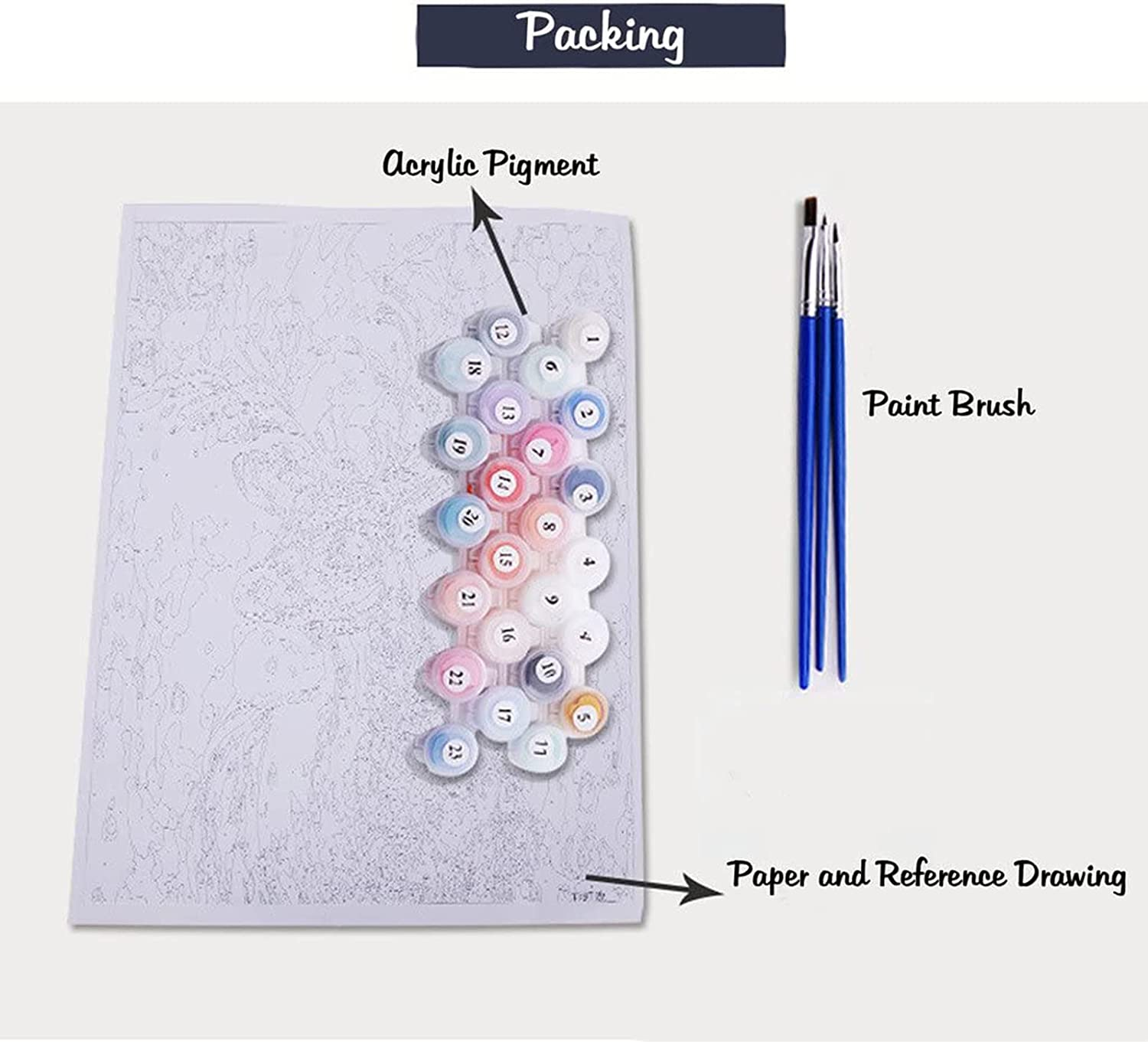 Golden Maple Paint by Numbers Kit - Paris Hotel 16 * 20Inch, Acrylic, Canvas, All Seasons, Traditional, Unisex, Kid, Teen, Adult, Painting Kit image number 5