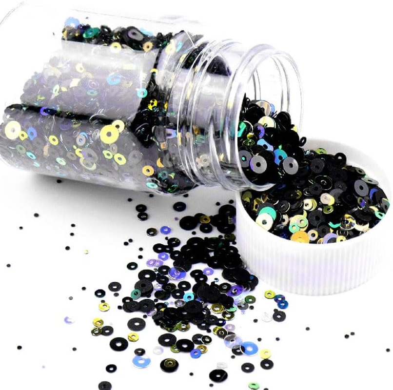 20K PCS 50G round Glitter Sequins, Sequin Art for Crafts Kids, Sequins for Sewing, Pink