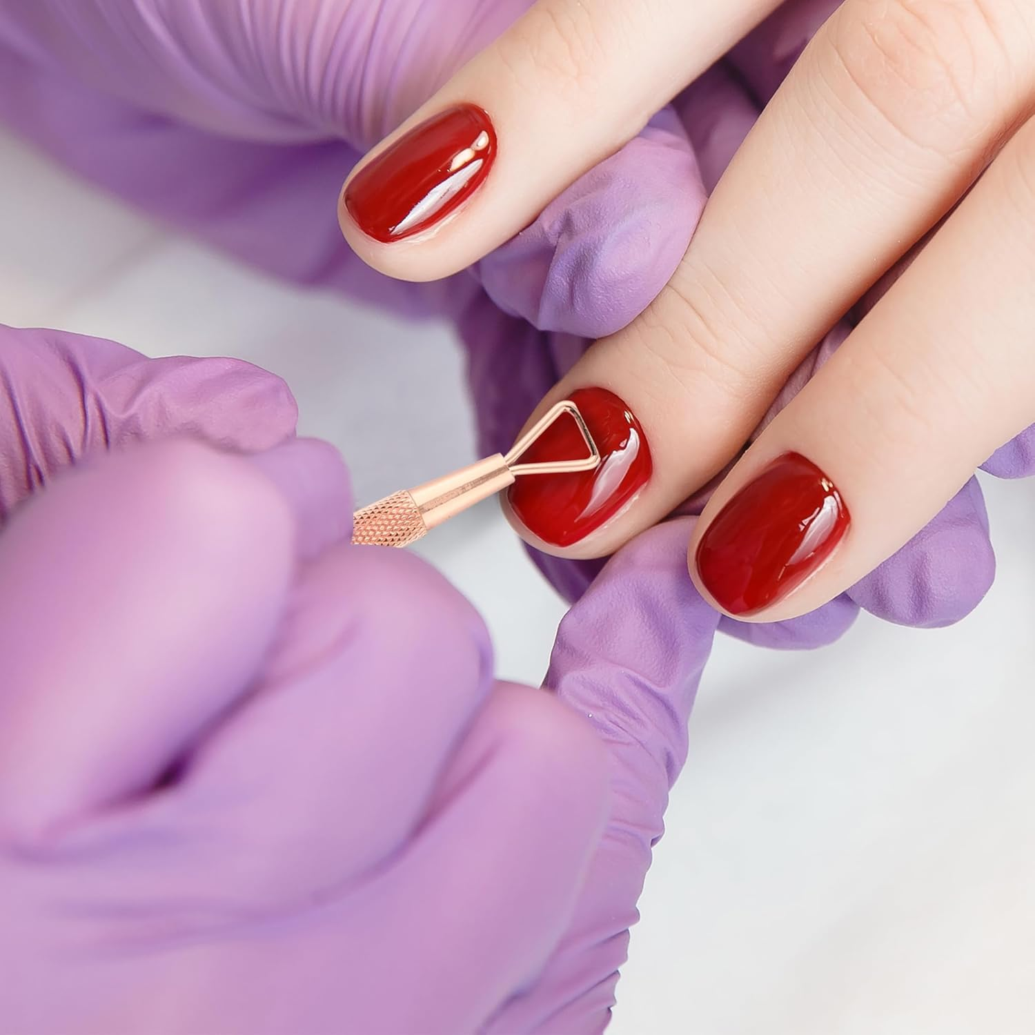 Utopia Care Cuticle Trimmer with Pusher, Nail Trimmer Set, Professional Manicure & Pedicure Kit, Cuticle Remover Tool Kit, Rose Gold - Rainbow image number 3