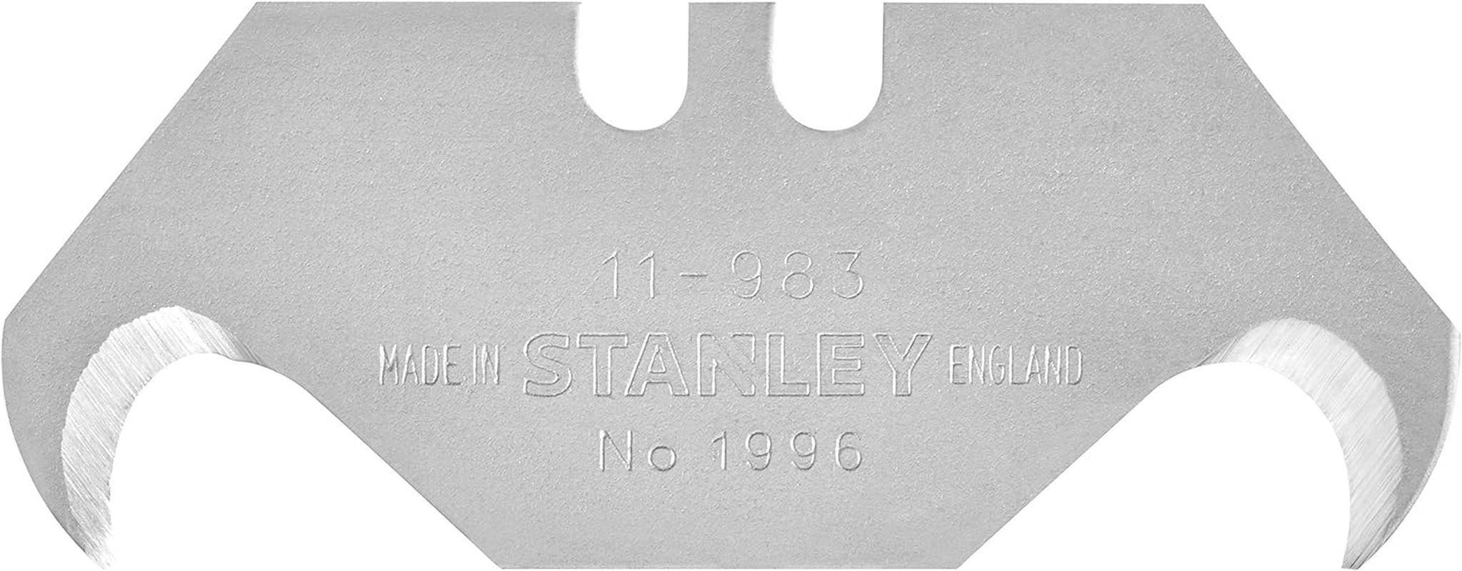 Stanley Hook Blades "1996" 2-11-983 (Without Punching, Especially Suitable for Cutting Packaging, Flooring and Plastic Casing, Pack of 10 in Dispenser) image number 2