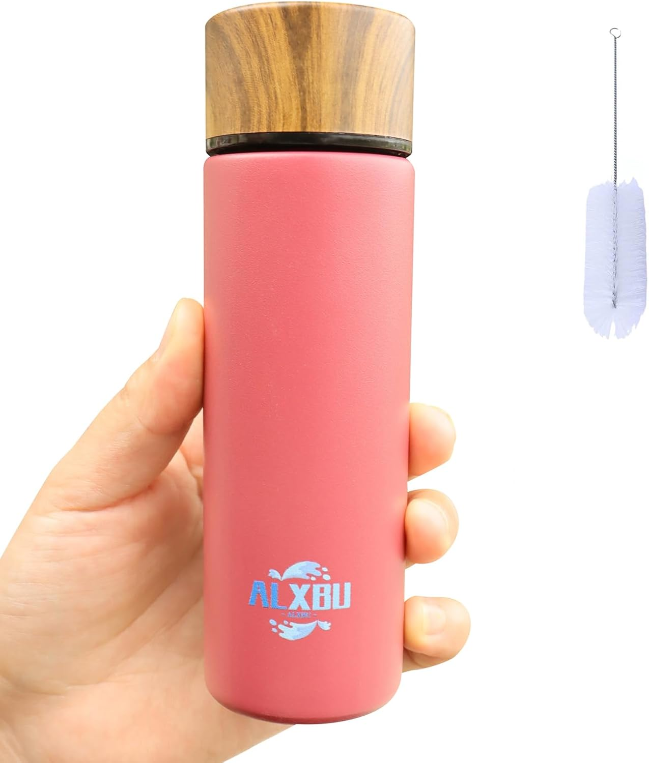 150Ml Insulated Cup,Small Water Bottle- Keeps Cold for 8 Hours, Hot for 6 Hours, Perfect for Purse or Kids Lunch Bag (Pink) - Blue image number 2