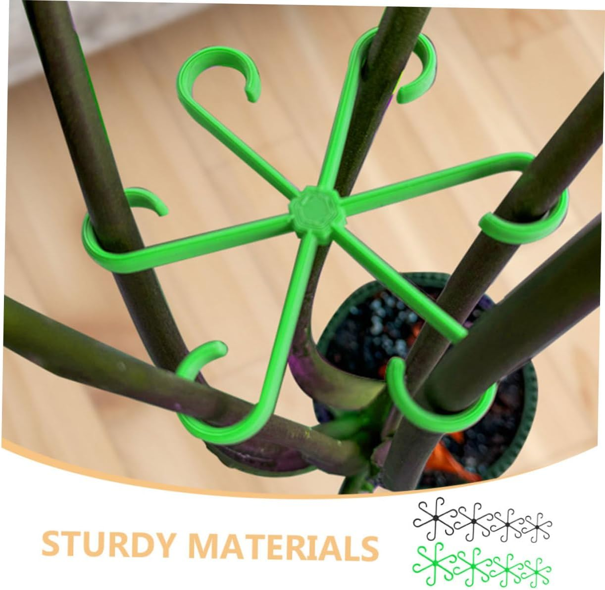 BESPORTBLE 16Pcs Flower Stems Fixed Holders for Bonsai and Plant Supports for Flowerpot Stems Holder Plant image number 4