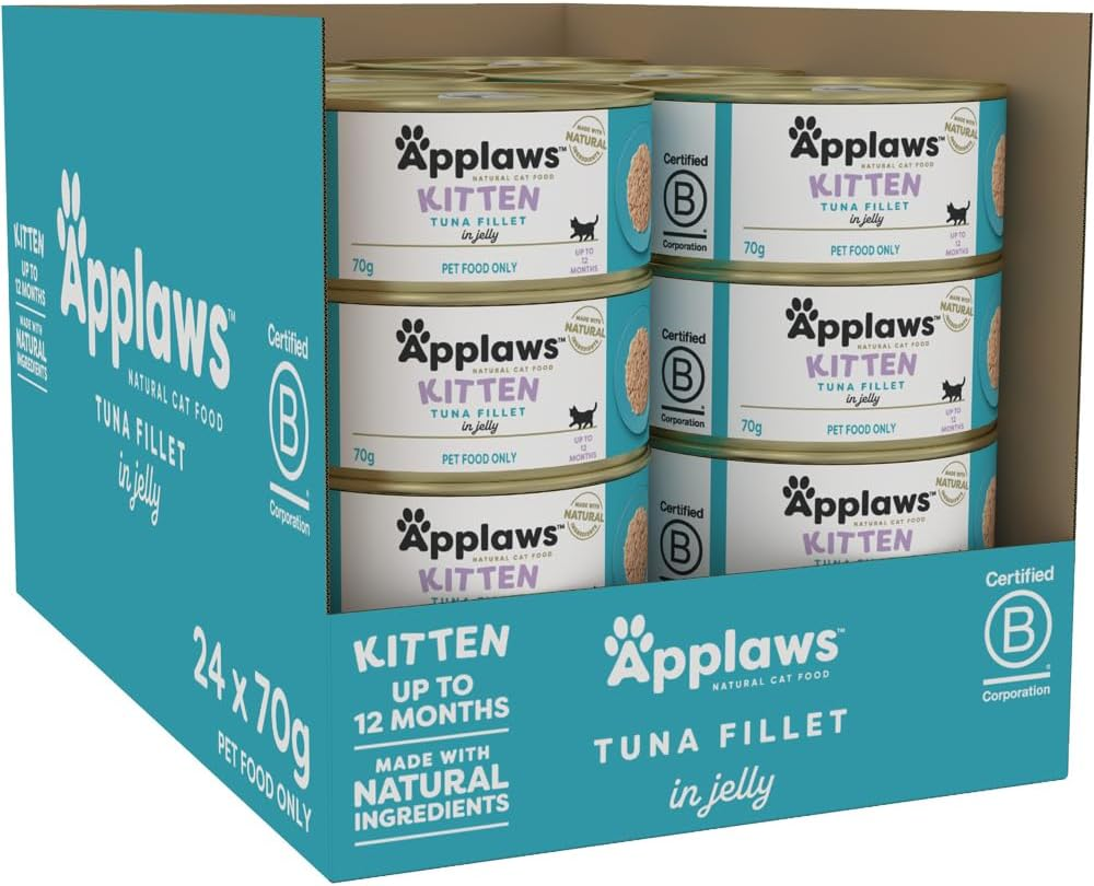 Applaws 100% Natural Wet Complementary Food for Kittens in Broth 70G Tin (Pack of 24) image number 3