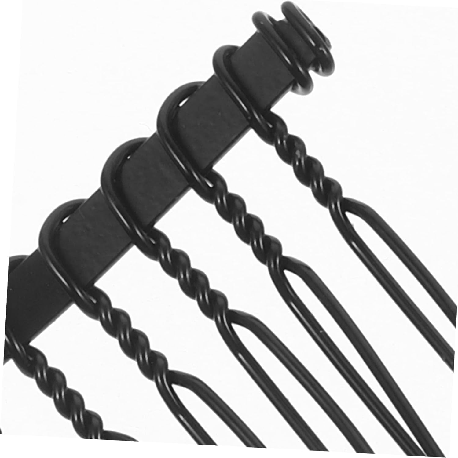 20Pcs Metal Wire Hair Clip Combs Headpiece Bridal Combs Wedding Hair Combs Decoration 20 Teeth Black Metal Side Hair Combs image number 1