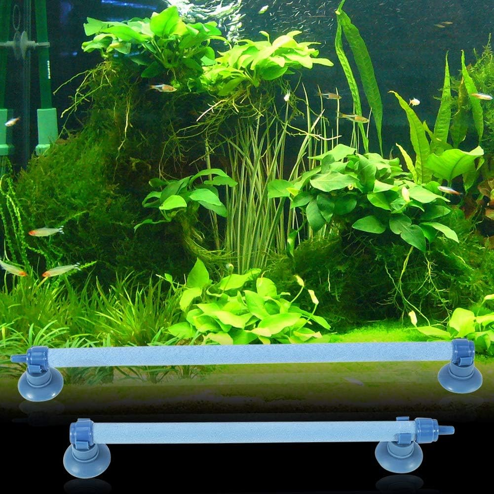 Joyzan Aquarium Air Stone Bubble Wall Tube, Fish Tank Nano Bubble Tubes Quiet Super High Dissolved Oxygen Release Diffuser Bar with Suction Cups Makes Tiny Bubbles for Fishes Tanks and Hydroponic Pump - 18 Inch image number 6
