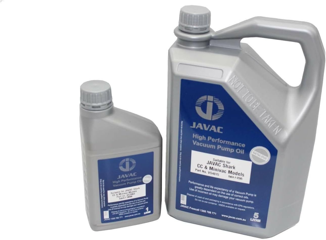 Javac High Performance Vacuum Pump Shark Oil 5 Litre