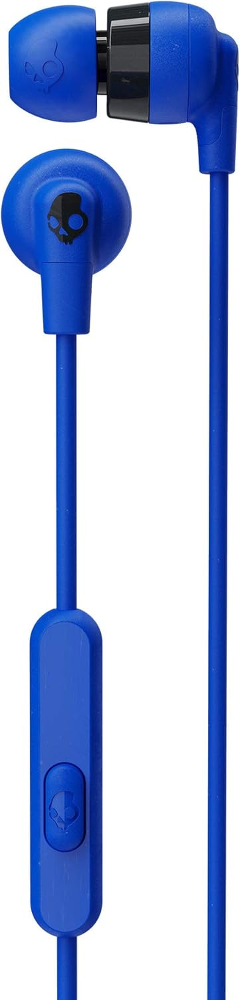 Skullcandy Ink'D+ In-Ear Wired Earbuds, Microphone, Works with Bluetooth Devices and Computers, Cobalt Blue