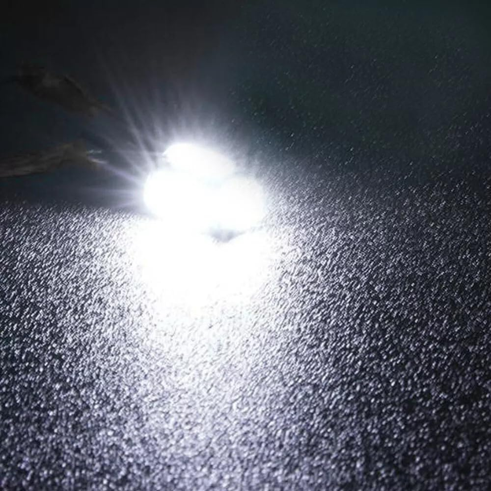 T10 LED Car Bulbs &ndash; 4 Pack Super Bright 10-SMD 7020 Wedge &ndash; 6000K White Interior Dome, Map, License Plate Lights &ndash; W5W Plug & Play Replacement [Fits 194/168/2825] image number 4