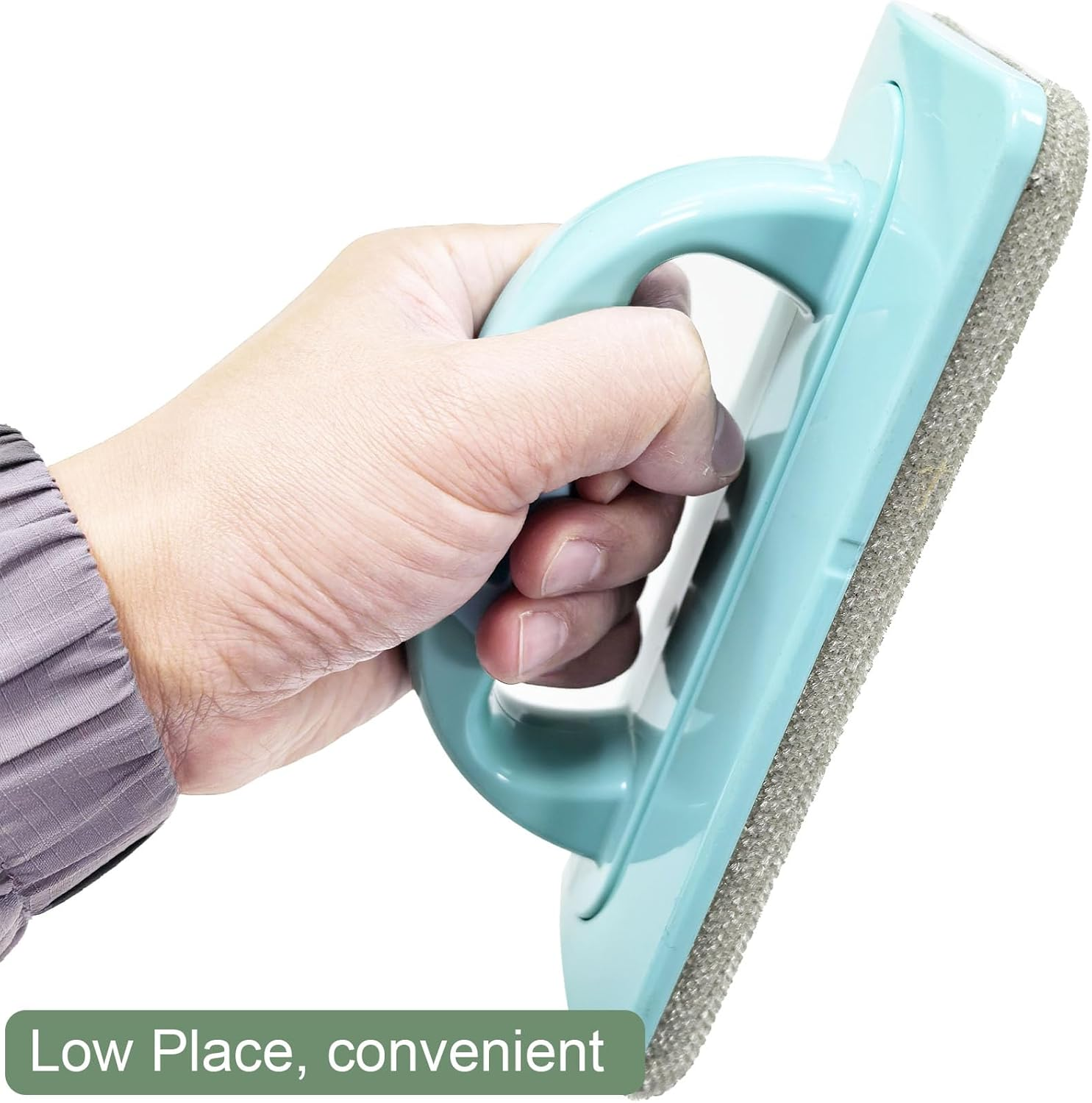 Window Grille Cleaning Brush, Brush for Fly Screens, Windows, Disassembly-Free, Mosquito Net Brush, Removable Handle, Wet and Dry Function image number 1