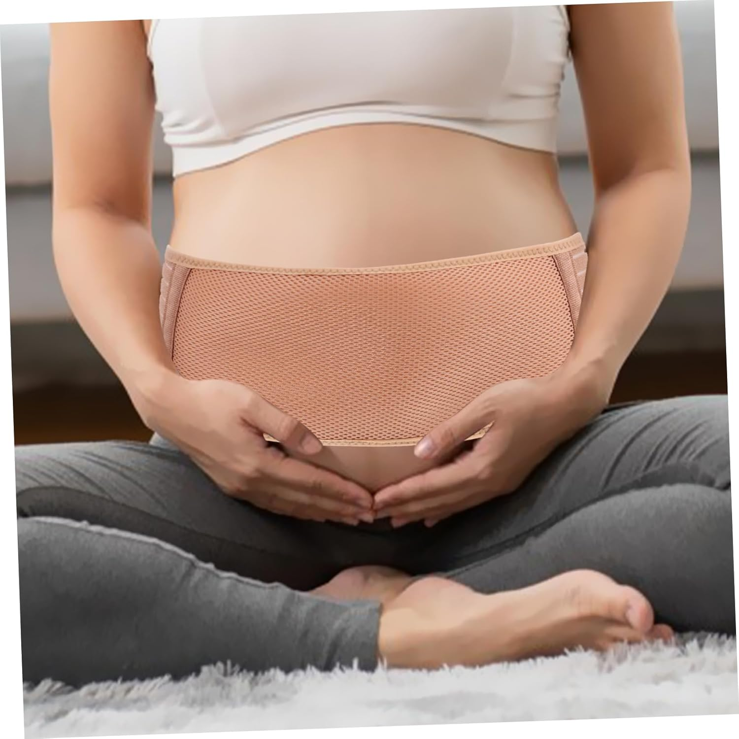 Maternity Belt Strap Pregnancy Belly Support Belly Pregnancy Belt Adjustable Waist Support for Women image number 5