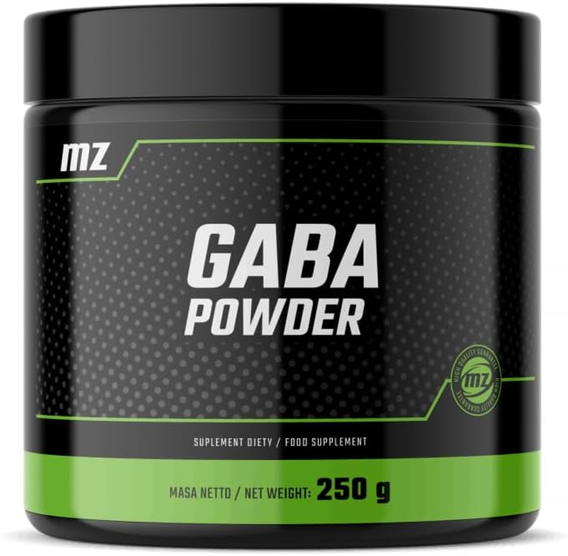 GABA Powder 250G - Gamma-Aminobutyric Acid 600 Mg per Serving - 416 Servings per Pack - Vegan and without Additives - by MZ image number 1