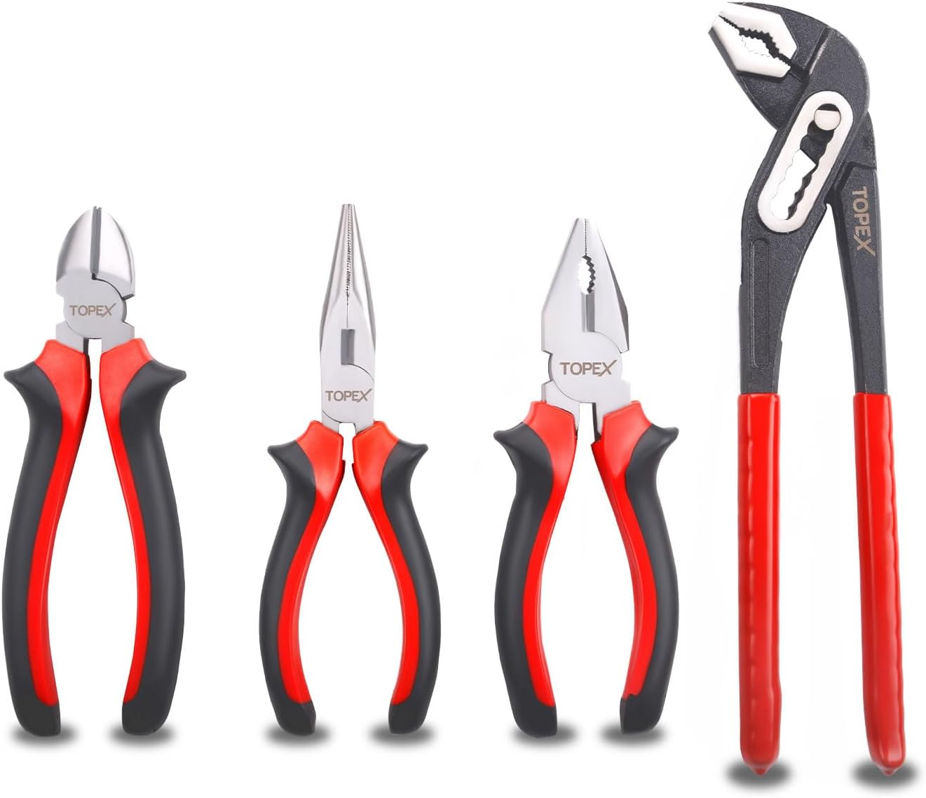 TOPEX 65-Piece Household Hand Tool Set Portable Home Auto Repair Kit Premium Quality W/Pliers, Screwdriver Kits Toolbox Storage Case/Mechanic Hand Tool Set for Home Repair Maintenance