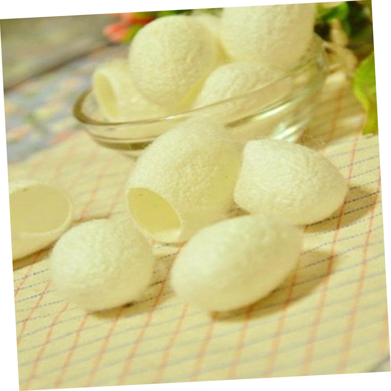 200Pcs Natural Organic Facial Cleaning Silkworm Balls for Skin Care Whitening Exfoliator Blackheads Removal Skin Care Scrub image number 4