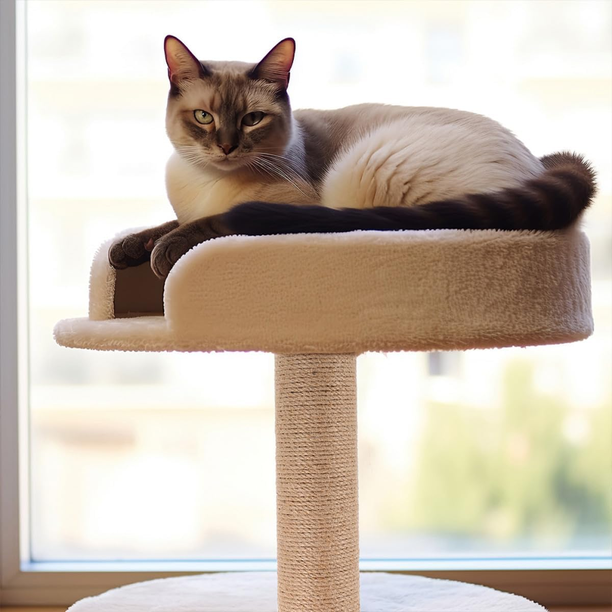 Homoyoyo 2Pcs 40Cm Sisal Cat Scratching Post Replacement Poles for Cat Tree DIY Accessories Small Sturdy Scratch Refill for Indoor Claw Health