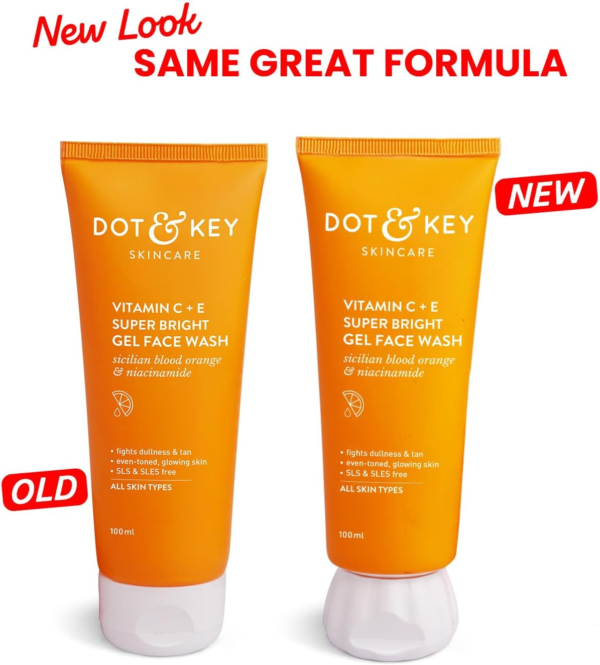 Dot & Key Vitamin C + E Super Bright Gel Face Wash Combo (Pack of 2, 100Gm Each) | for Glowing and Brightening Skin | All Skin Types|With Triple Vitamin C, Fades Dark Spots & Pigmentation image number 5