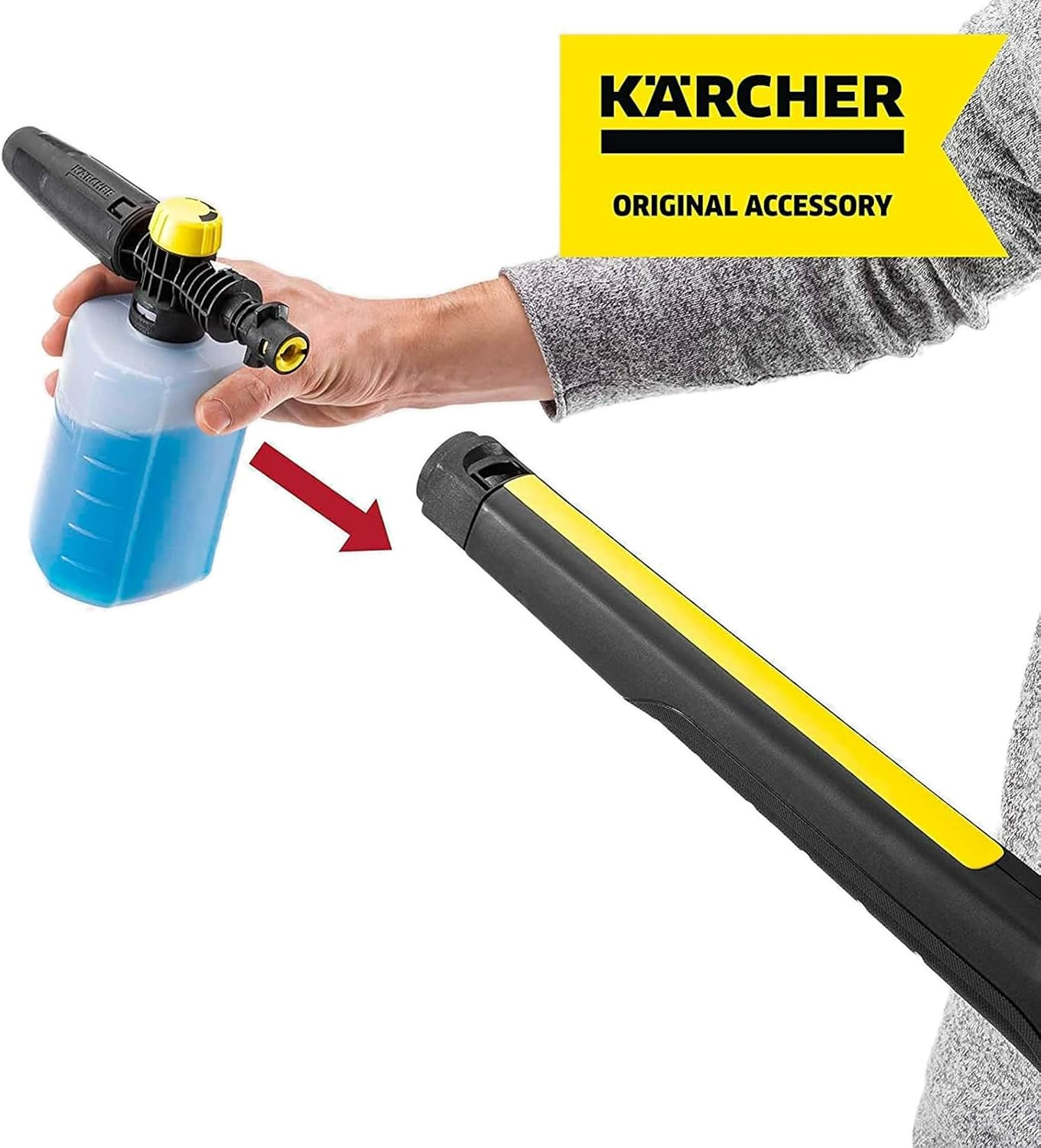 K&auml;rcher 26431470 FJ6 Foam Jet Nozzle with 0.6 L Capacity Foamer for Pressure Washer Accessory, Multi image number 2