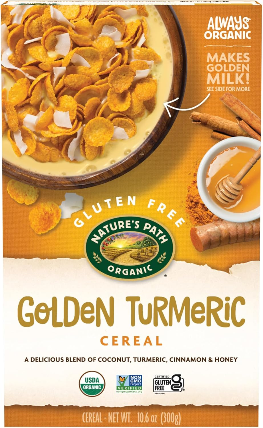 Nature`S Path Organic Golden Turmeric Cereal 300 G image number 1