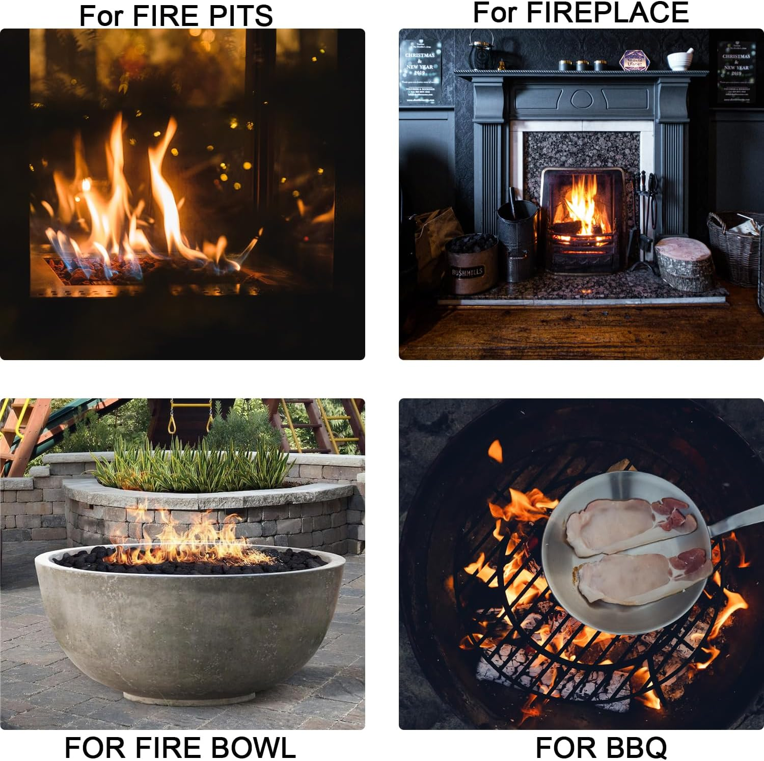 Medium Lava Rock 5LBS, 1' - 2' Natural Volcanic Stones Use in Fireplace, Fire Pit or Bowl Rocks for Indoor Outdoor Natural Gas Propane Fires and Decorative Landscaping-Black image number 3