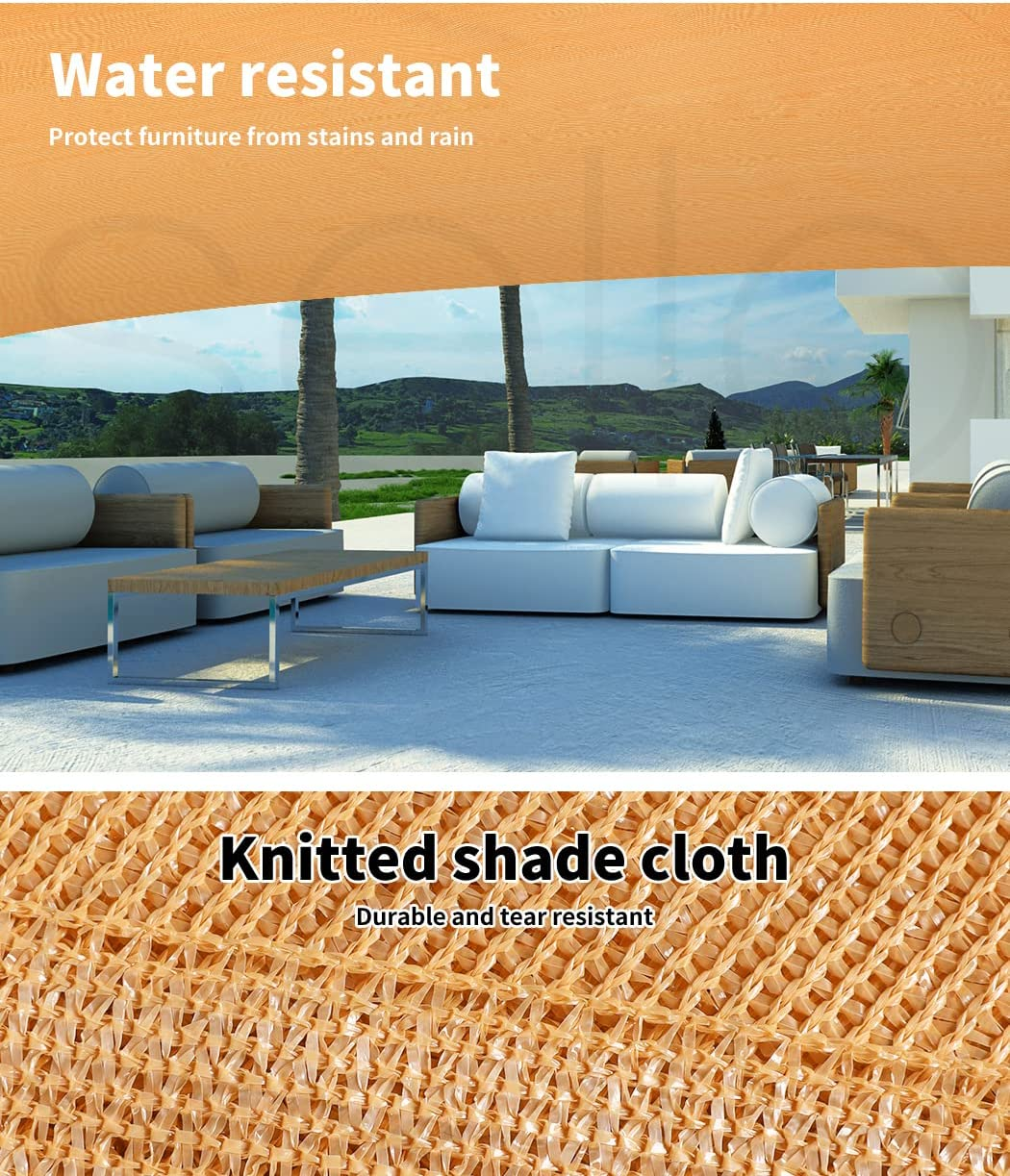 Mountview 3.66X20M Shade Cloth Shadecloth Sun Sail Garden Canopy 70% Cover Awning,Sun Block Outdoor Marquee Canopy Shelter Cover for Beach Pool Car Patio Backyard Lawn Garden Carport Fence Greenhouse image number 4