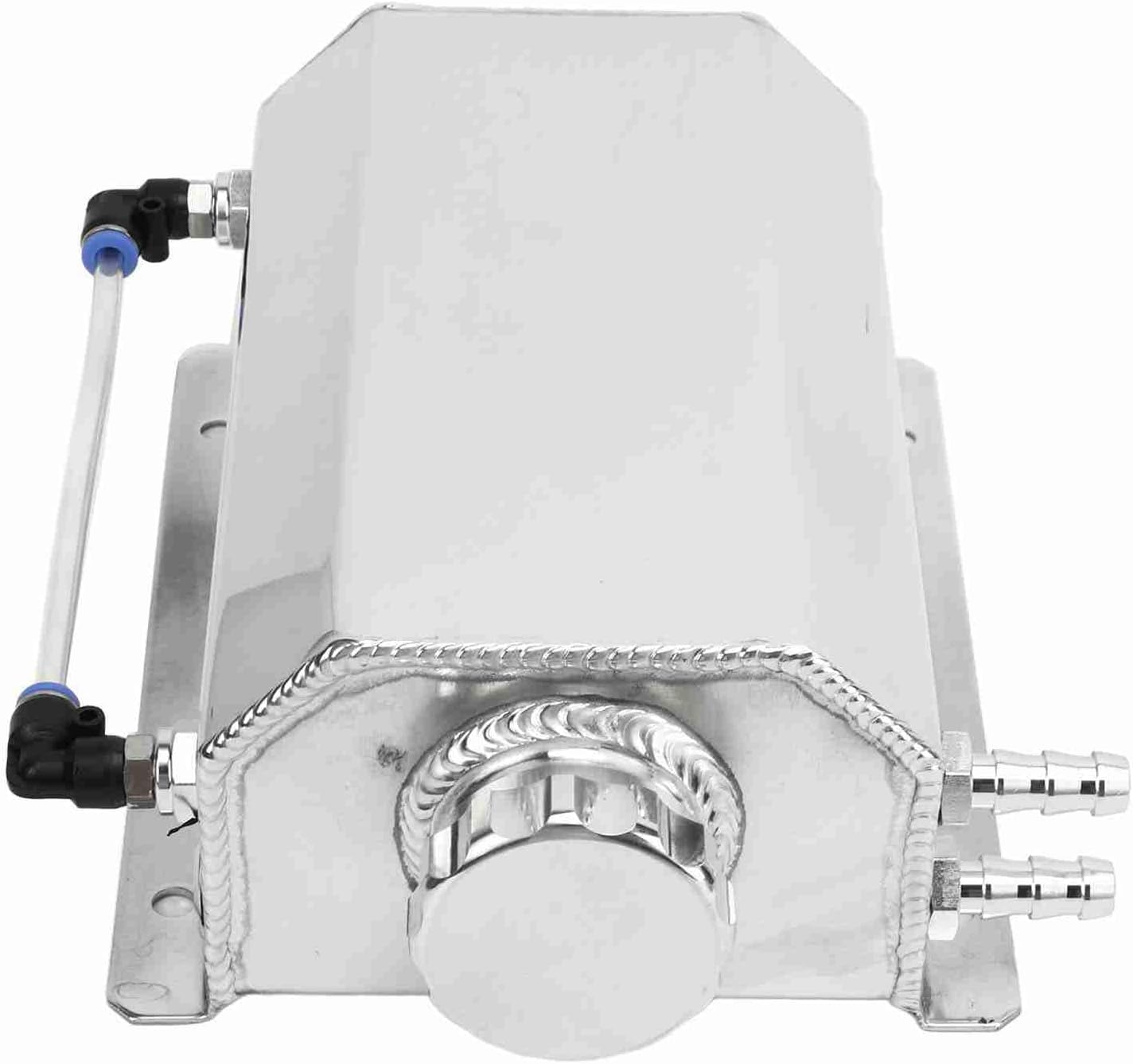 Coolant Expansion Tank 2L Capacity, Securely Sealed, Aluminum Alloy Material, Sturdy Construction, Fit for Subaru Enhances Engine Performance (Silver)