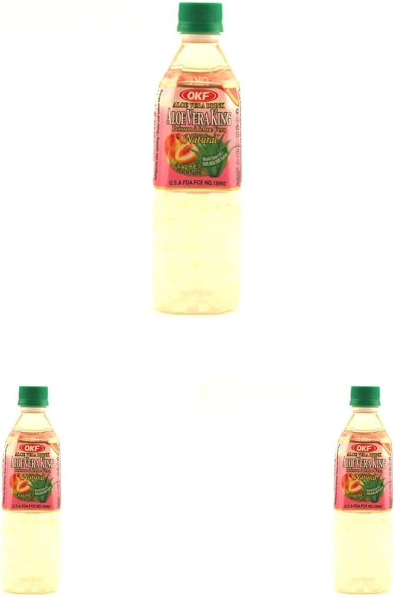 OKF Aloe Vera Peach Flavored Drink 500 Ml image number 1