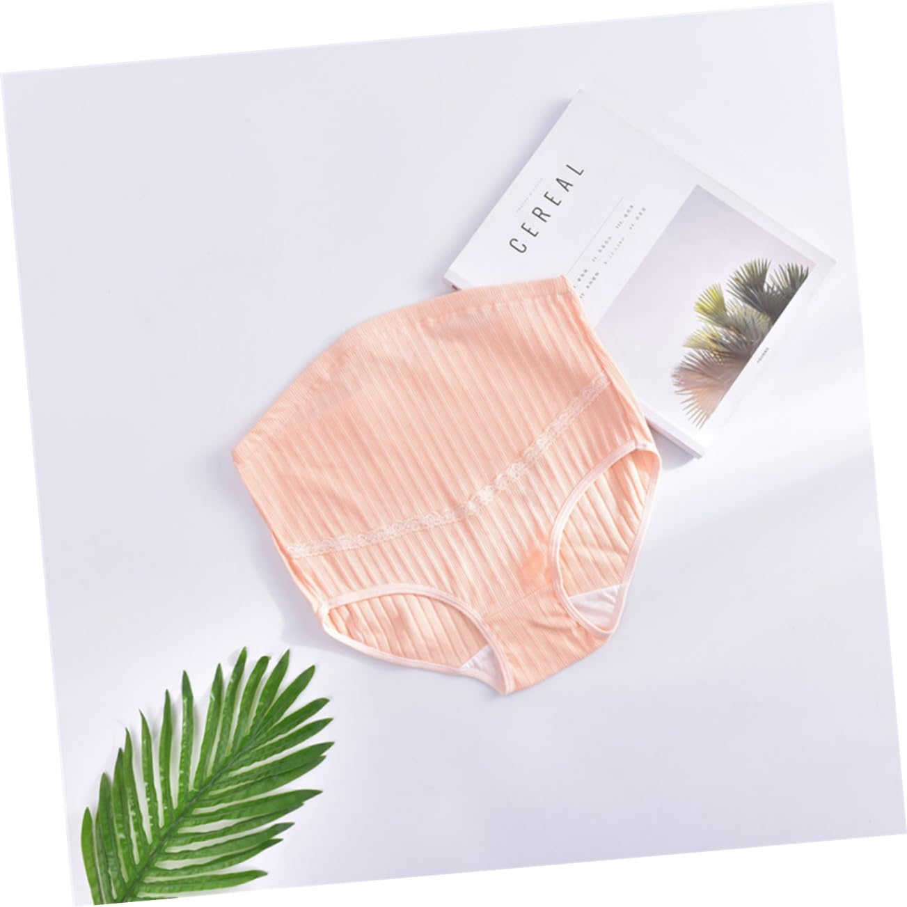 3Pcs Cotton Maternity Panties High Waist Adjustable Stomach Lift Nursing Underwear for Pregnant Women Soft Breathable Elastic Pregnancy Support Pants Pale Skin Blackish Green image number 5