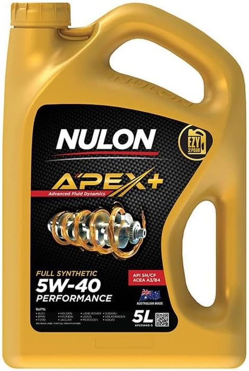 Nulon APEX+ 5W-40 Performance Engine Oil 5L Full Synthetic APX5W40-5