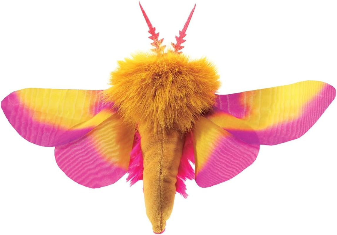 Folkmanis Mini Rosy Maple Moth Finger Puppet image number 5