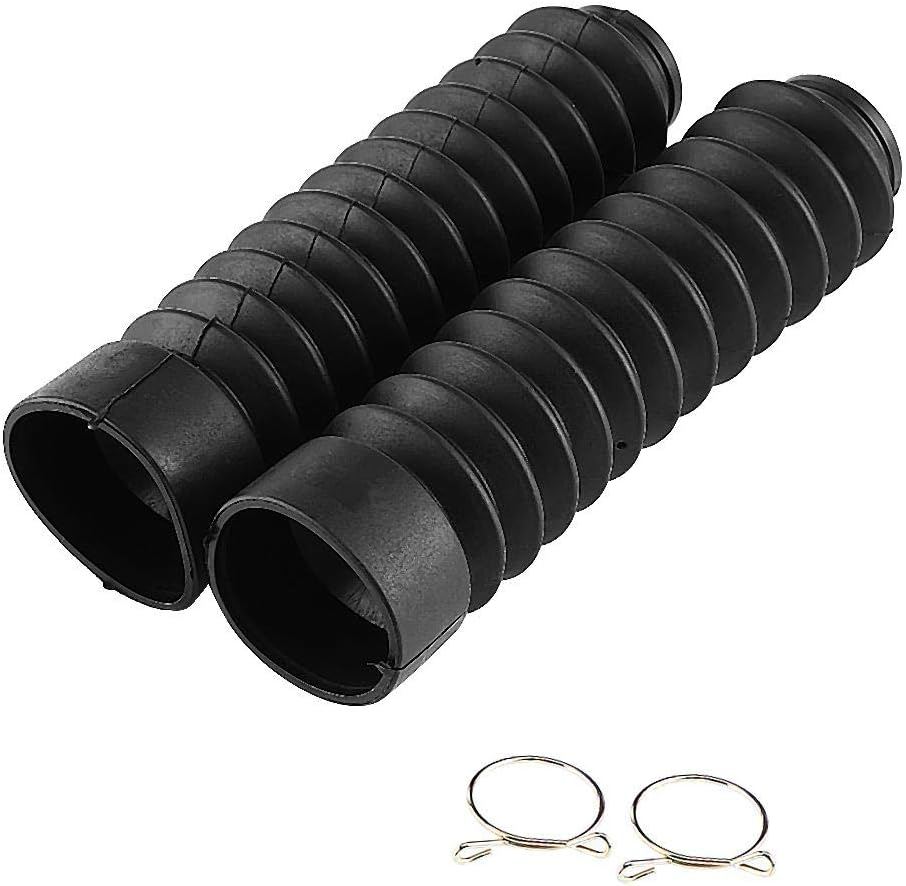 Fydun Motorcycle Front Fork Cover 210.5 X42Mm Rubber Shock Protect Gaiters Boot (Black) image number 1