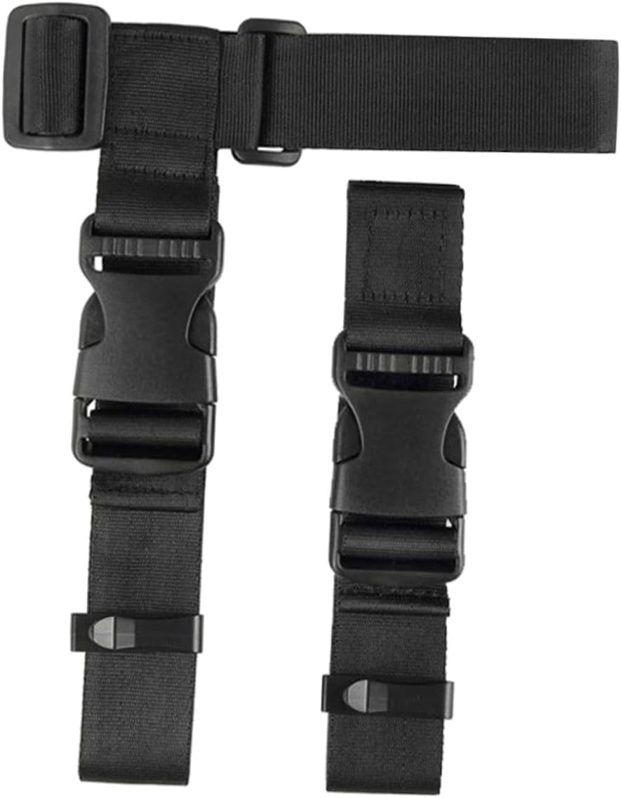 TEMPNAP Adjustable Luggage Connector Strap Lightweight Travel Straps for Suitcases High-Strength Buckle Prevents Detachment Space-Saving Travel Accessories Black Long Short image number 1