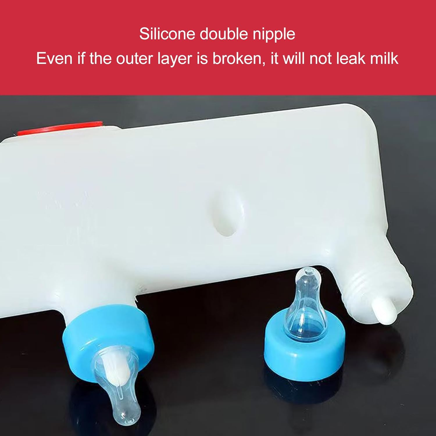 3 Pacifier Small Animal Milk Feeder, Piglet Puppy Baby Lamp Goat Milk Feeder, Calf Feeding Bottle, Animal Nursing Machine, Puppyfeeder for Multiple Puppies image number 6